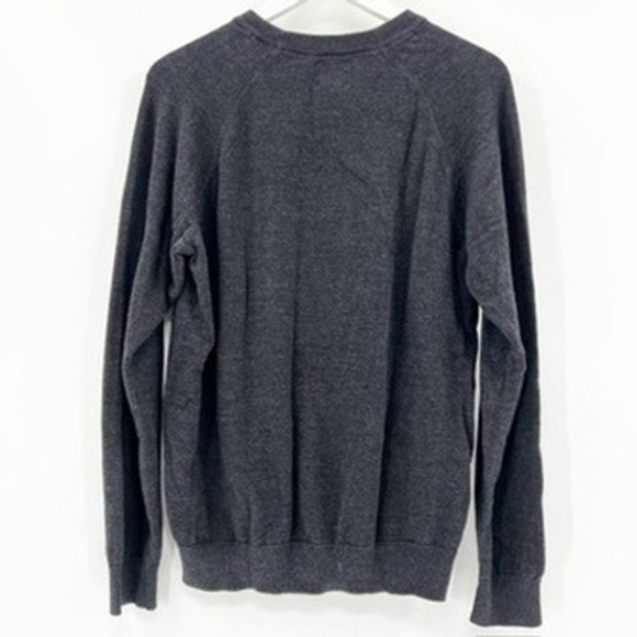 H&M Crew Neck Long Sleeve Raglan Sweater Dark Gray Size M - Picture 3 of 5
